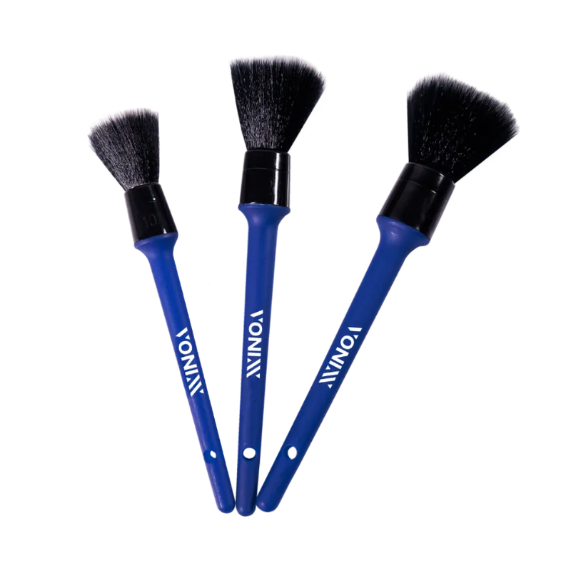 Kit de 3 Pincéis para Detalhamento Ultra Macio